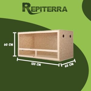 terrarium reptile 120x60x60 cm dimensions adaptées pour vivarium reptile intérieur spacieux