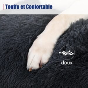 panier pour chien doux et confortable en peluche avec surface moelleuse