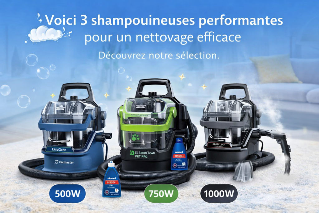 Comparatif de shampouineuses