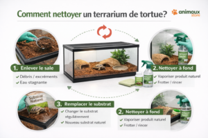 comment nettoyer un terrarium de tortue