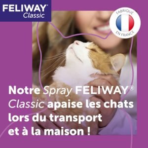 FELIWAY Classic spray phéromones chat pour réduire le stress à la maison et en déplacement