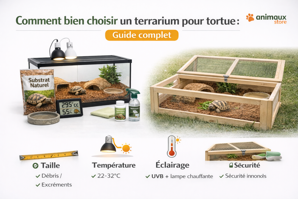 Choisir un terrarium pour tortue terrestre