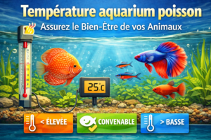 température aquarium poisson avec thermomètre et poissons tropicaux pour assurer le bien-être en aquarium eau douce