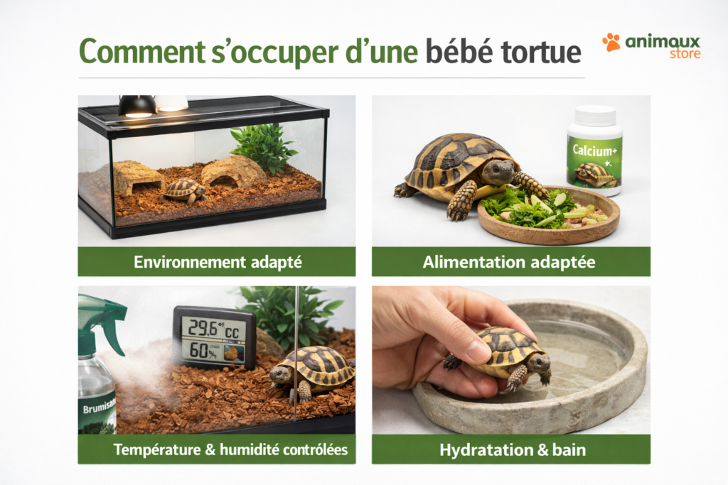comment s'occuper d'une bebe tortue terrestre