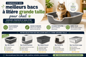 bacs à litière grande taille pour chat
