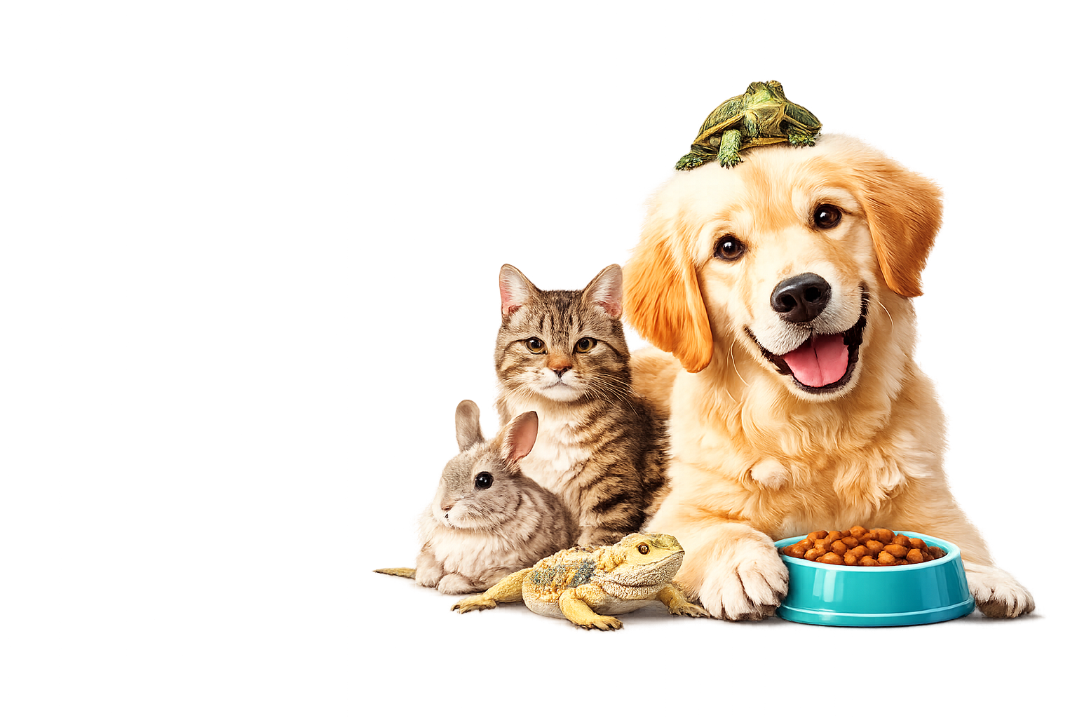 blog chien, image avec différents animaux, Les amis à quatre pattes