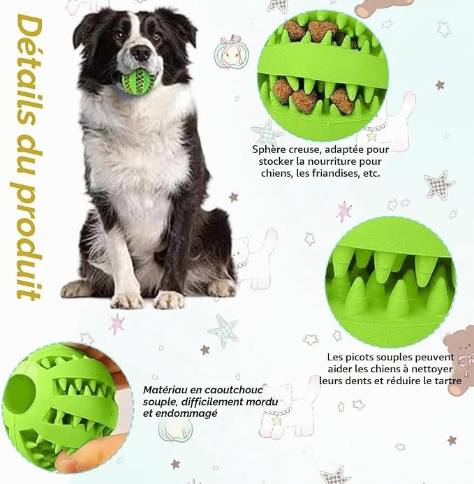 les fonctions sympa de cette balle pour chien